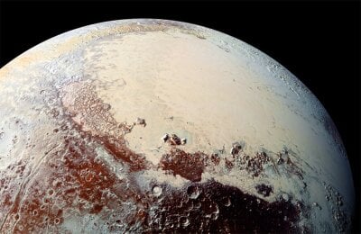 Satelittbilde av plantene Pluto.